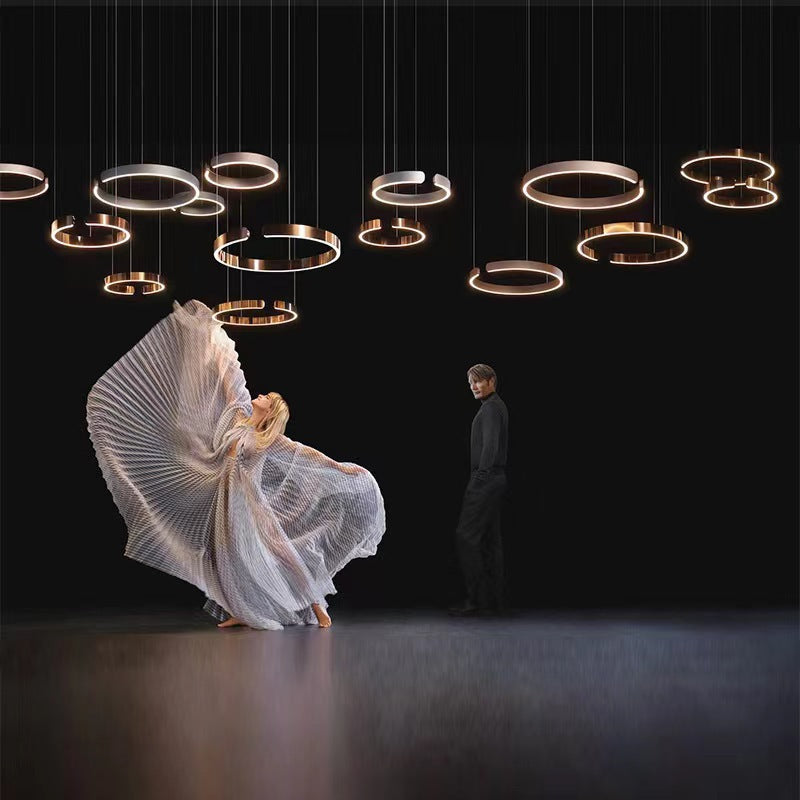 LED Full-Spectrum Chandelier – Modern Light Luxury Dining Room Lamp