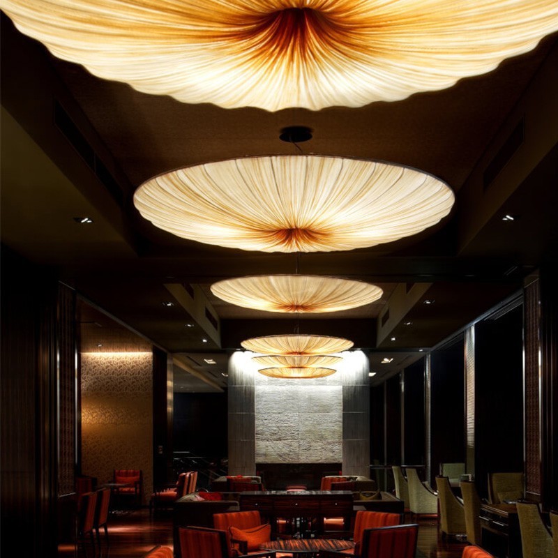 New Chinese Style Fabric Chandelier – Artistic Creative Ceiling Lamp