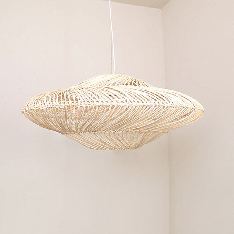 Chinese Zen Rattan Ceiling Lamp – Tea Room Hanging Light