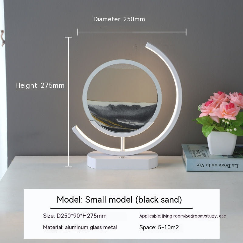 High End Business Gift Quicksand Painting 3D LED Creative Lamp Living Room Decorative Lights Modern Home Decor