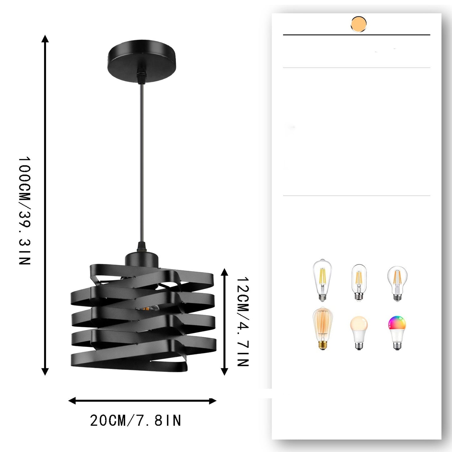 American Vintage Bedside Chandelier – Living Room & Bedroom Ceiling Light
