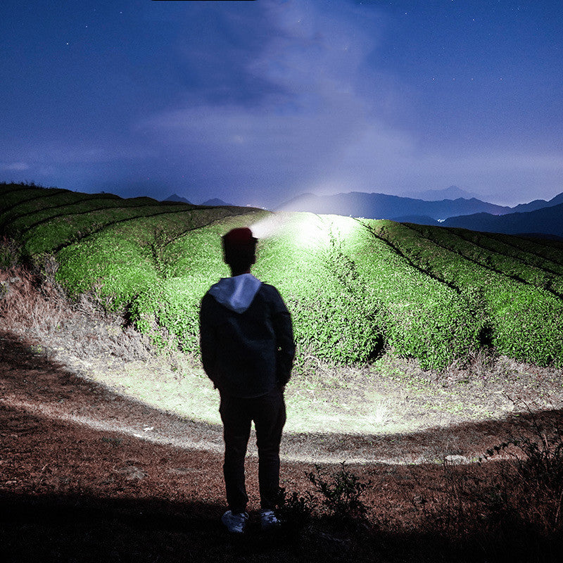 New COB Strong Light Sensing Headlamp Night Running Fishing Floodlight LED Headwear Outdoor Lamp