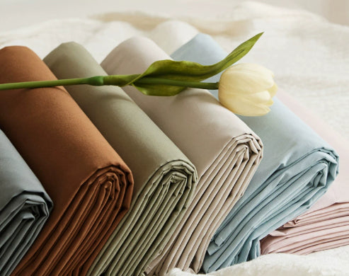 100% Cotton Solid Color Duvet Cover – Soft Breathable Bedding for Single & Double Beds, Dorm Friendly