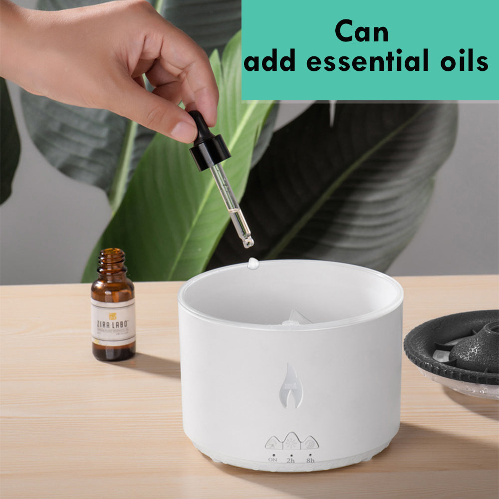 Creative Volcano Ultrasonic Humidifier – Jellyfish Flame Aroma Essential Oil Diffuser Air Mist Machine