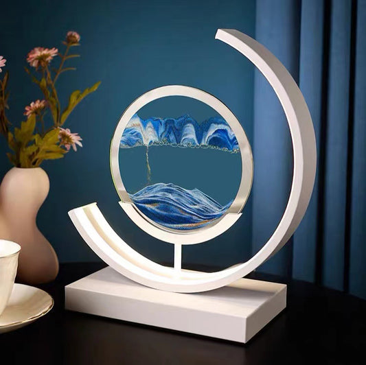 High End Business Gift Quicksand Painting 3D LED Creative Lamp Living Room Decorative Lights Modern Home Decor