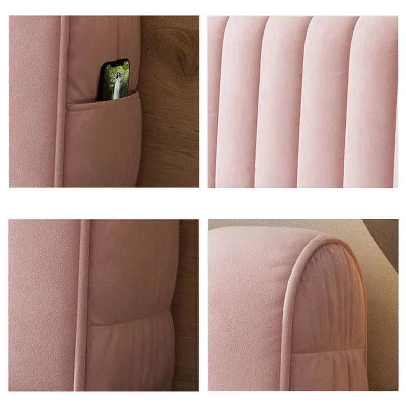Thickened Universal Soft Bed Back Cover Dustproof Full Coverage Curved Headboard Protector