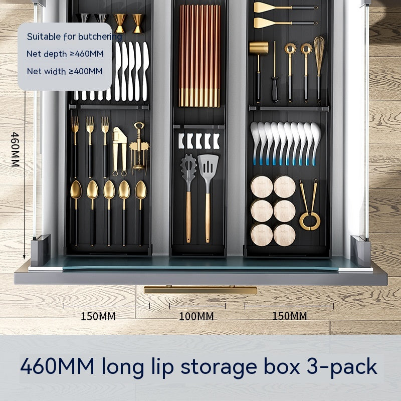 Kitchen Drawer Storage Box Divider Partition Organizer Adjustable Cutlery Storage Tray