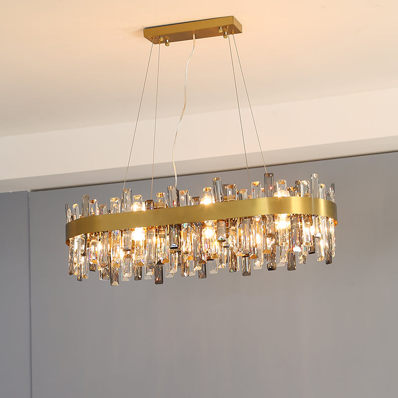Simple Crystal Chandelier – Modern Living Room Ceiling Light