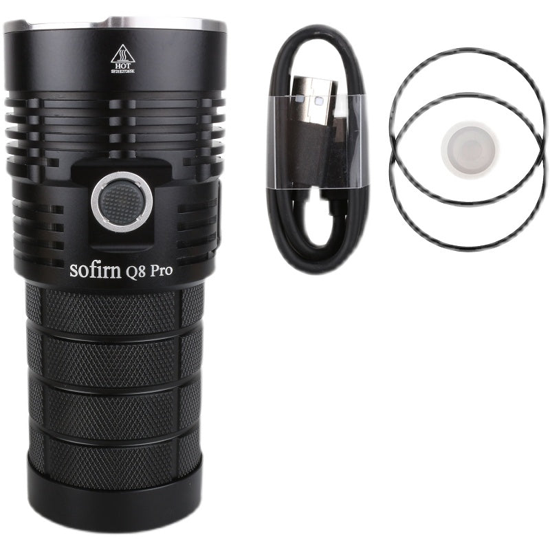 High Power Flashlight – 18650 Battery USB-C Direct Charging LED Torch