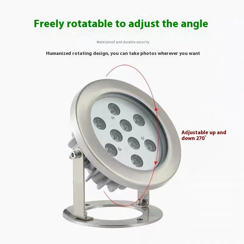 LED Outdoor Fountain & Swimming Pool Underwater Light Waterproof Submersible Pool Lamp