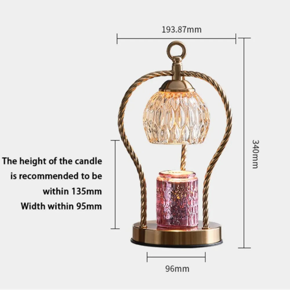 Timed Dimmable Wax Melting Lamp Decorative Table Lamp for Home Fragrance and Ambient Lighting
