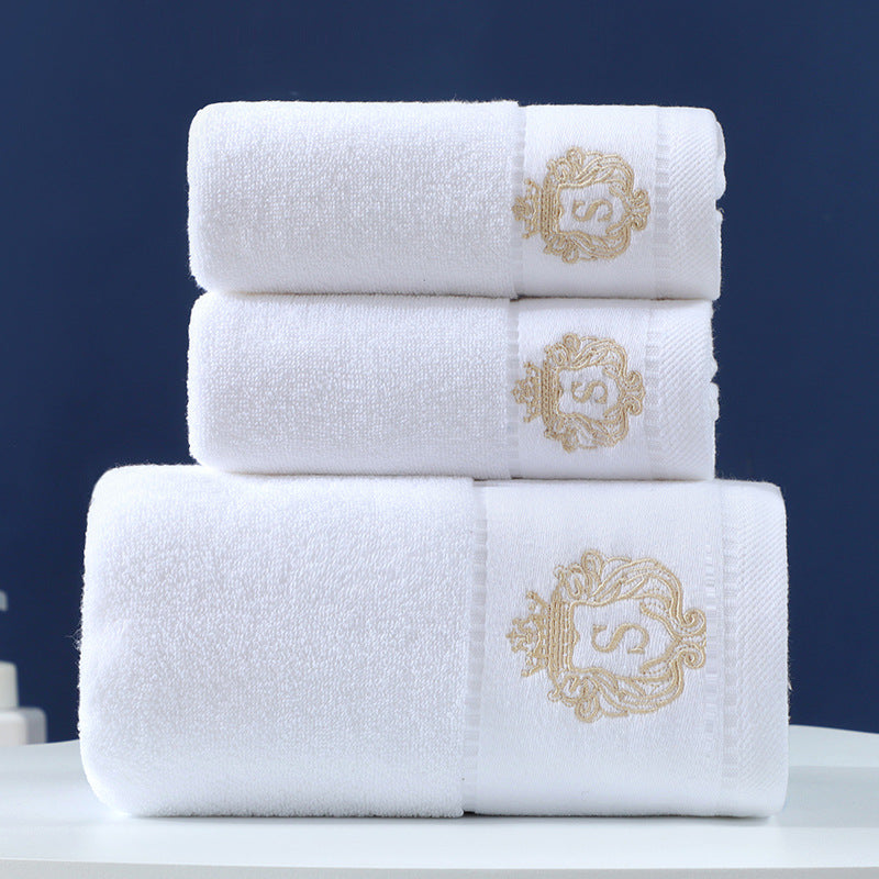 Pure Cotton Towel Set 3 Piece Soft Absorbent Hand and Bath Towels Premium Bathroom Set