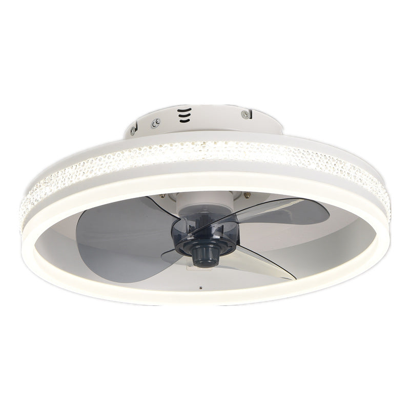Invisible LED Ceiling Fan Light Bedroom Living Room Modern Ceiling Lamp With Fan