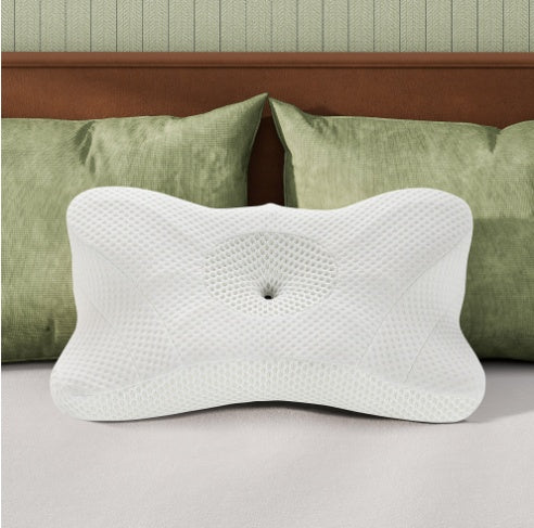 Cervical Neck Pillow Cooling Ergonomic Memory Foam Orthopedic Contour Pillow Dual Height Side Sleep Support