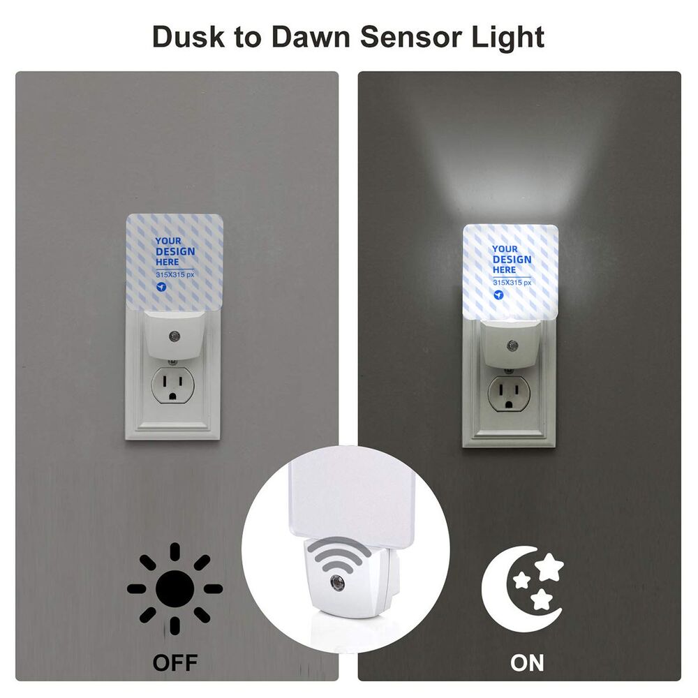2-Pack Intelligent Sensor Night Lights LED Motion Sensor Lamp Auto On/Off Night Light for Bedroom Hallway