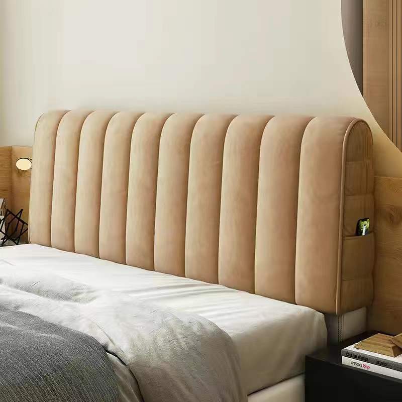 Thickened Universal Soft Bed Back Cover Dustproof Full Coverage Curved Headboard Protector