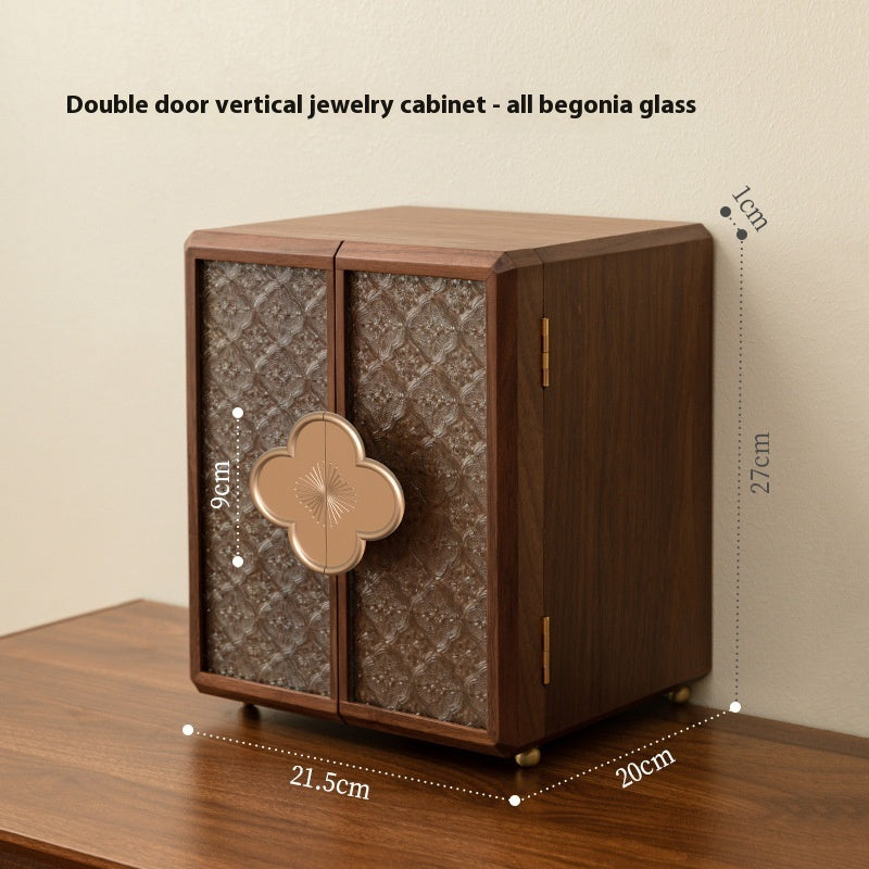 Wooden Jewelry Box High End Exquisite Chinese Style Storage Box Handcrafted Jewelry Organizer Gift for Women