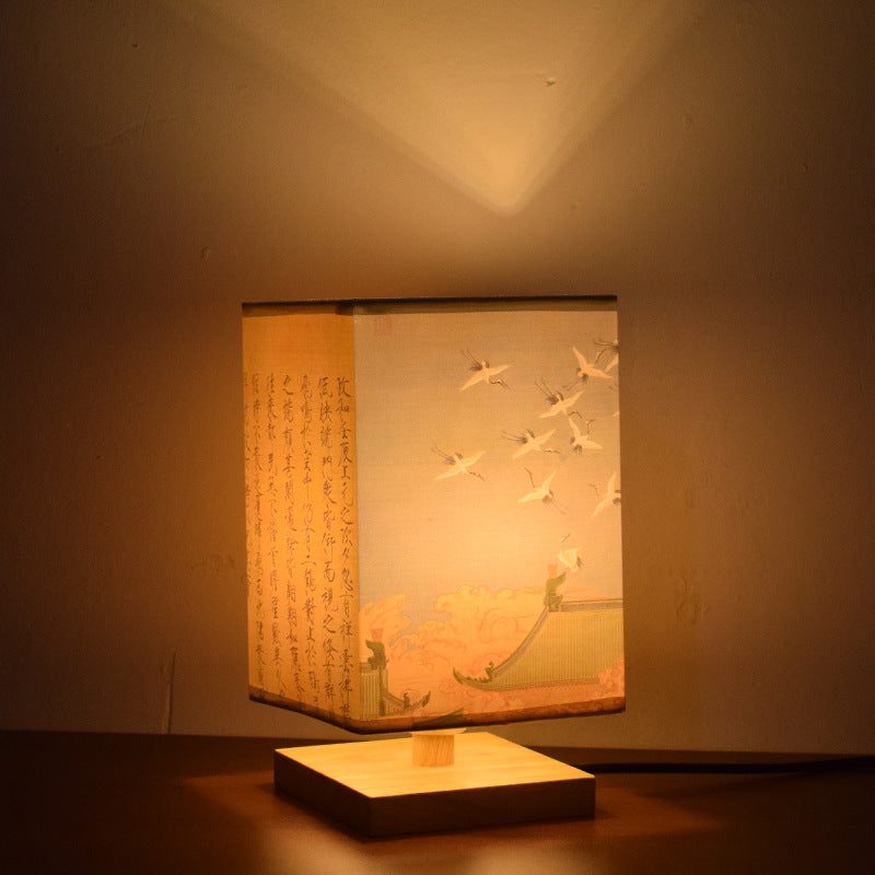 Chinese Retro Bedside Night Light | Warm Bedroom Lighting