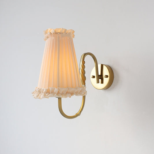 Vintage Wheat Wall Sconce Retro Bedside Lamp Bedroom Warm LED Wall Light Decor