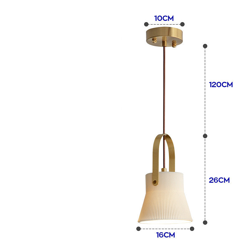 Nordic Japanese Porcelain Chandelier – Simple Creative Light-Transmitting Ceiling Lamp