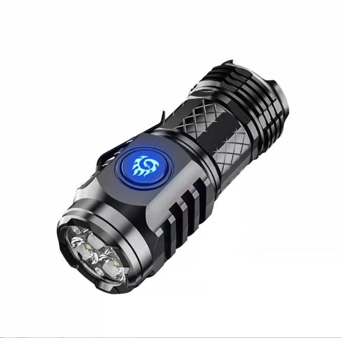 Rechargeable Super Bright Flashlight Strong Light Portable Outdoor Torch for Camping Hiking and Emergency Use