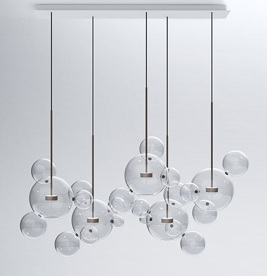 Mickey Bubble Glass Chandelier LED – Modern Living Room, Bedroom & Dining Light