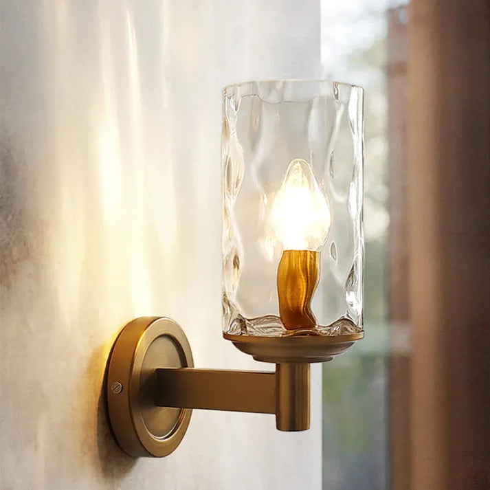 Light Luxury Copper Wall Lamp Modern Minimalist Bedroom Bedside Wall Sconce Lighting