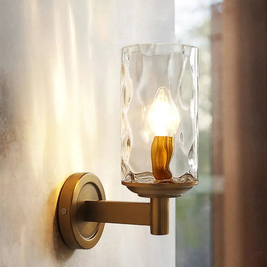 Light Luxury Copper Wall Lamp Modern Minimalist Bedroom Bedside Wall Sconce Lighting