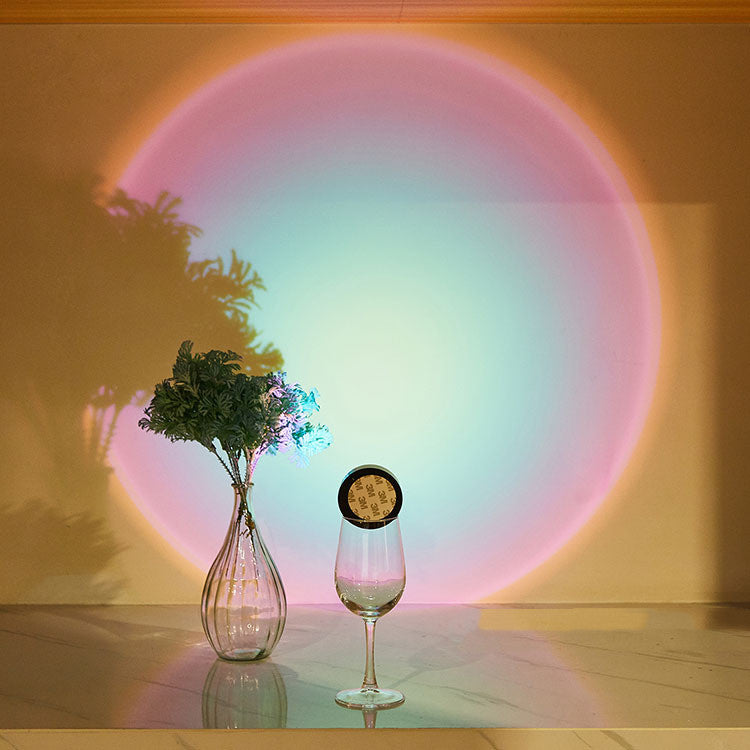 Wireless LED Closet Lights Battery Powered Under Cabinet Kitchen Lamp Sunset Nightlight Wall Light for Bedroom Furniture