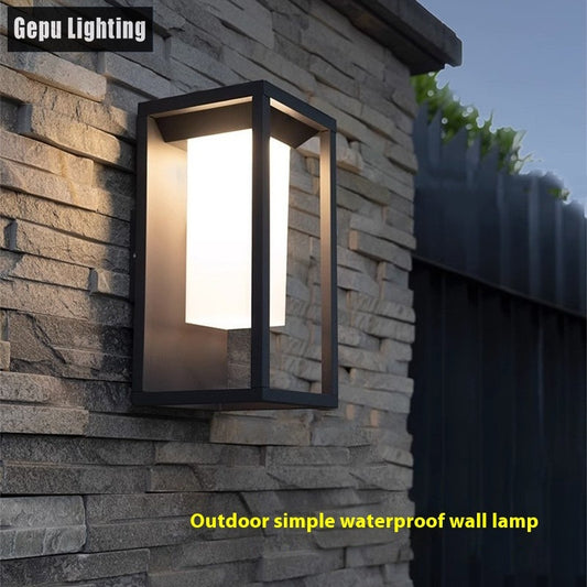 Outdoor Waterproof Wall Lamp Home Courtyard Garden Exterior LED Wall Sconce Light