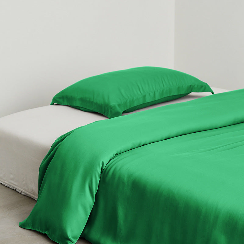 Single Bed Sheet Ice Silk Skin Friendly Pillowcase Soft Cooling Breathable Bed Linen Set