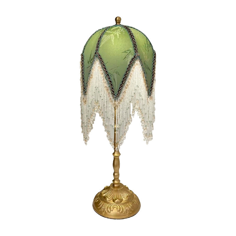 French Retro Tassel Table Lamp Nordic Bedside Atmosphere Reading Light for Bedroom Study Desk Decor