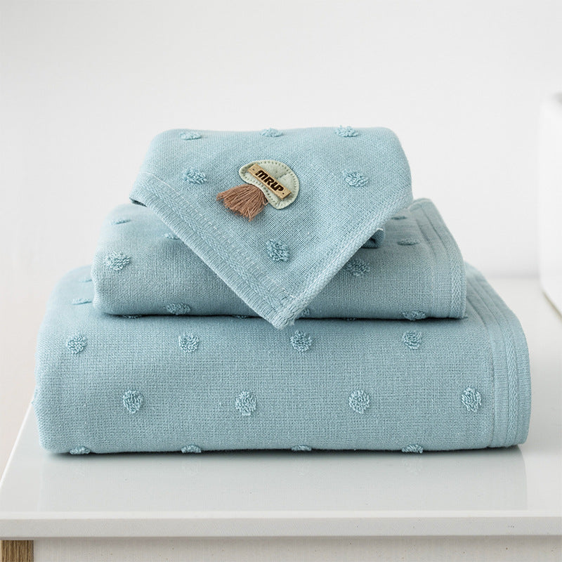 Home Daily Use Cotton Towel Square Gift Set Soft Absorbent Bathroom Face Hand Towels for Household Use