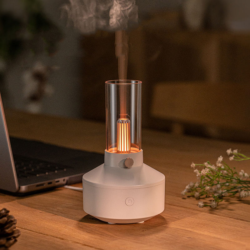 Retro 150ml Ultrasonic Humidifier Essential Oil Aroma Diffuser with Night Light for Home & Office
