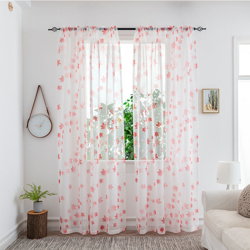 Mesh Bedroom Curtains Light Transmission Decorative Sheer Window Drapes for Home Decor