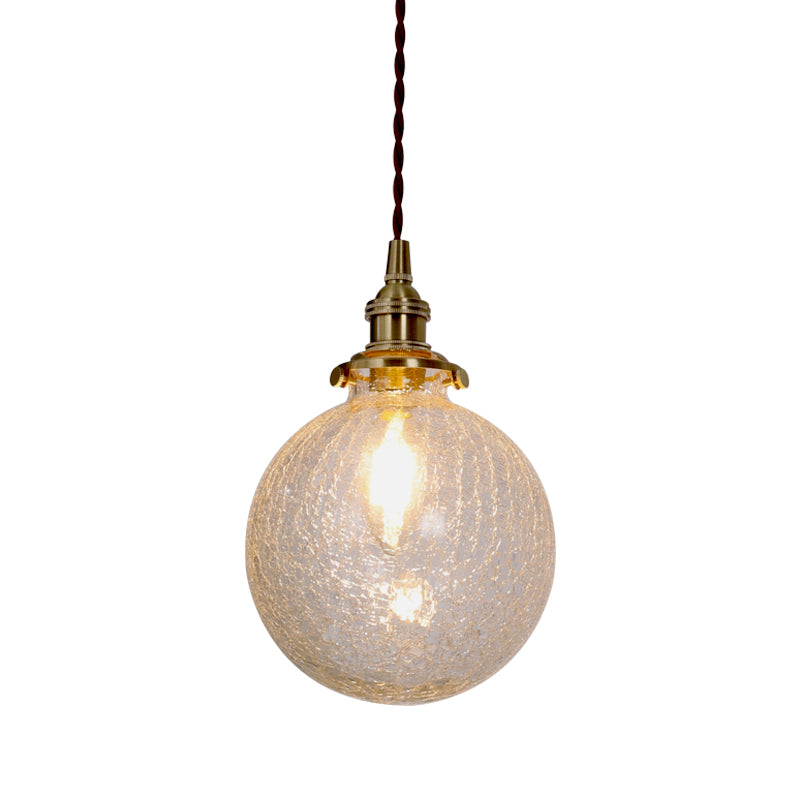 Japanese Retro Round Chandelier – Bedroom & Bedside Ceiling Light
