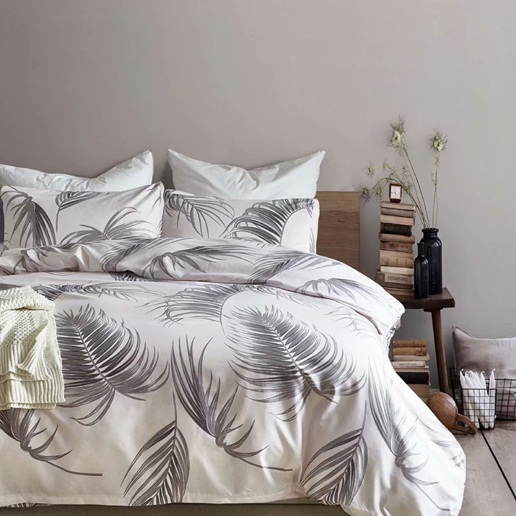 3-Piece Bedding Set Quilt Duvet Cover and Bed Sheets Soft Comforter Pillowcase Bed Set for Bedroom