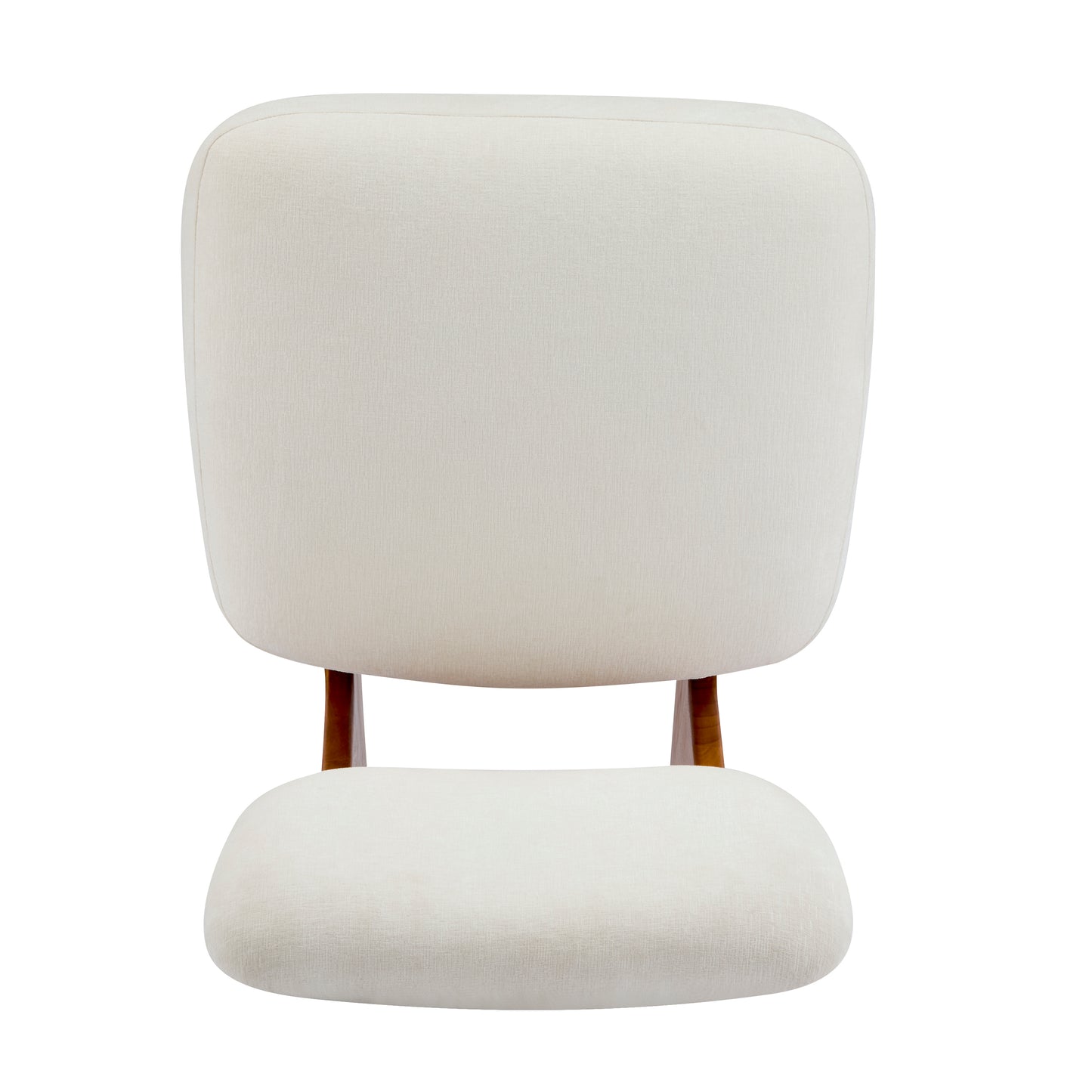 Set of 2 Modern Beige Lounge Chairs with Polyester Upholstery Sturdy Wood Base Minimalist Accent Seating for Living Room Bedroom Office