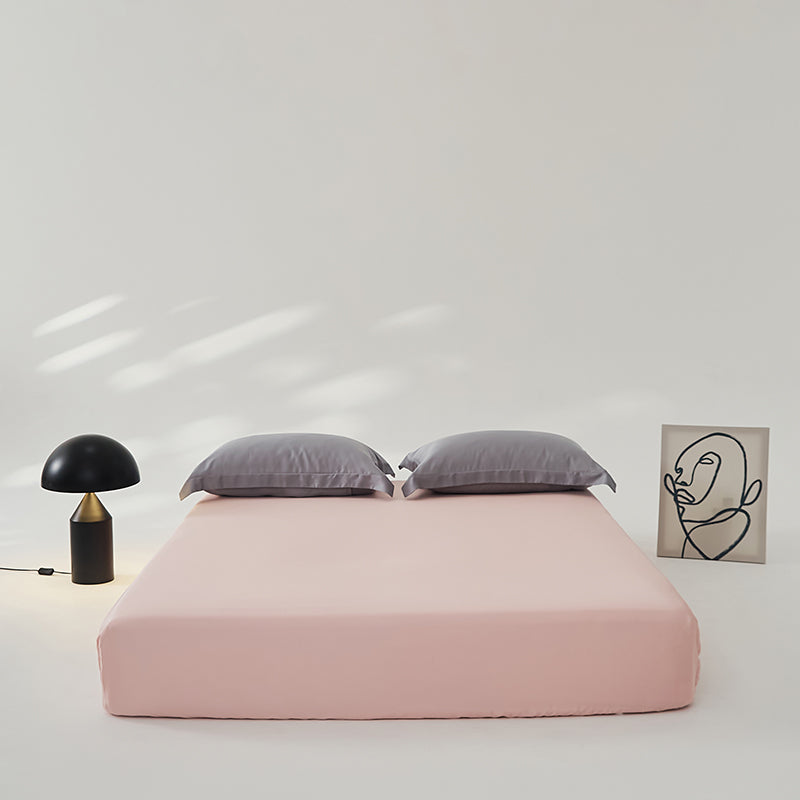 Single Bed Sheet Ice Silk Skin Friendly Pillowcase Soft Cooling Breathable Bed Linen Set