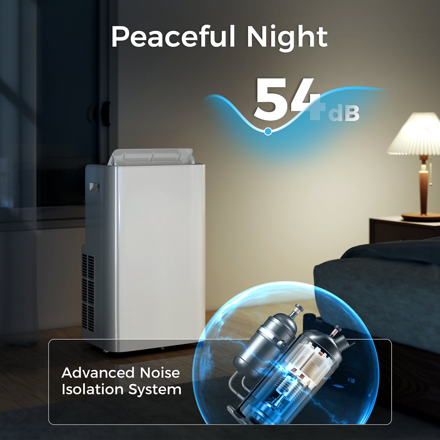 12000 BTU Portable Air Conditioner with Remote Control for Rooms up to 550 Sq Ft, Free Standing AC Unit with Dehumidifier, Fan Mode, 24H Timer & Window Kit