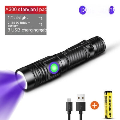 Jade Identification UV 365nm Violet Flashlight Portable Ultraviolet Lamp for Gemstone and Mineral Testing