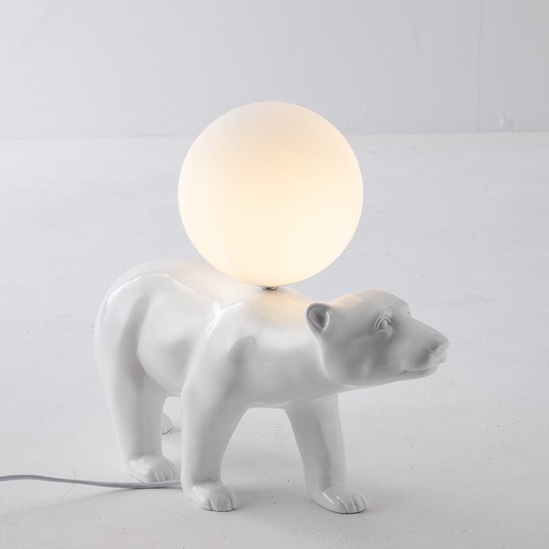 Modern Simple Personality Bear Table Lamp Creative Cute LED Night Light Home Decor
