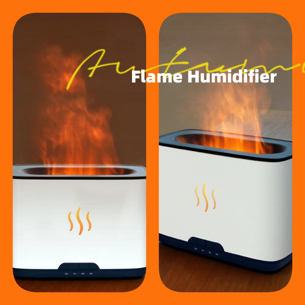 New Flame Aromatherapy Humidifier Household Desktop Large Capacity Essential Oil Diffuser for Home Decor Relaxation