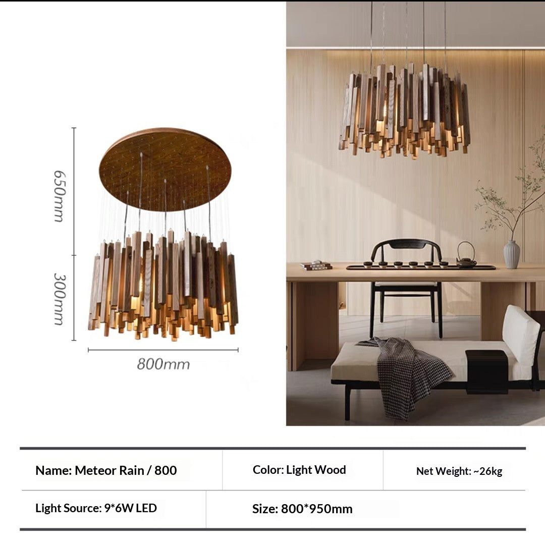 Modern Minimalist Chandelier – New Chinese Style Living, Dining & Tea Room Lamp