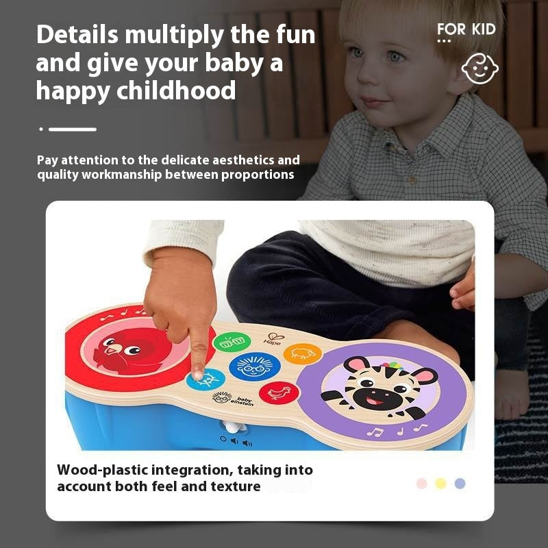 Smart Touch Electronic Drum Baby Music Drum Educational Interactive Kids Drum Toy with Sound Effects