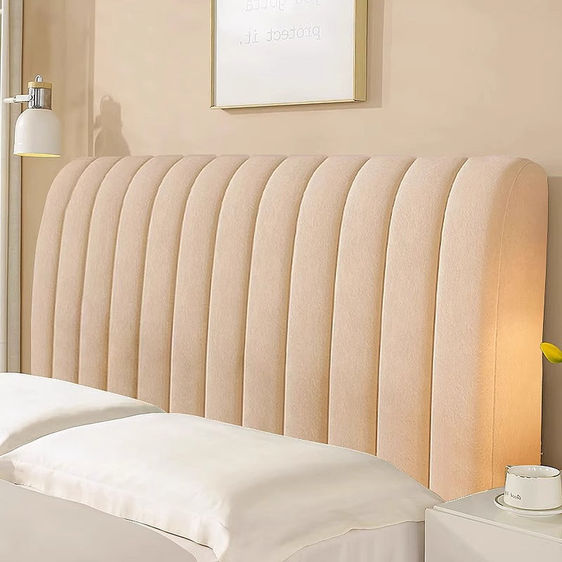 Thickened Universal Soft Bed Back Cover Dustproof Full Coverage Curved Headboard Protector