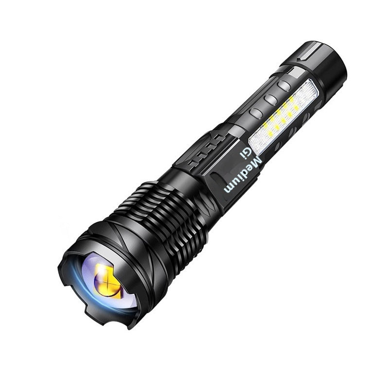 Aluminum Alloy Zoom Flashlight – Telescopic High Power LED Torch