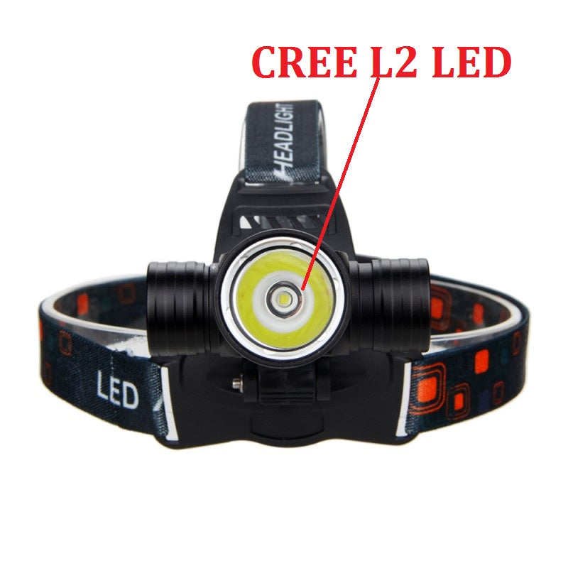 Rechargeable Diving Headlight Head-Mounted Underwater Strong Light LED Waterproof Dive Headlamp