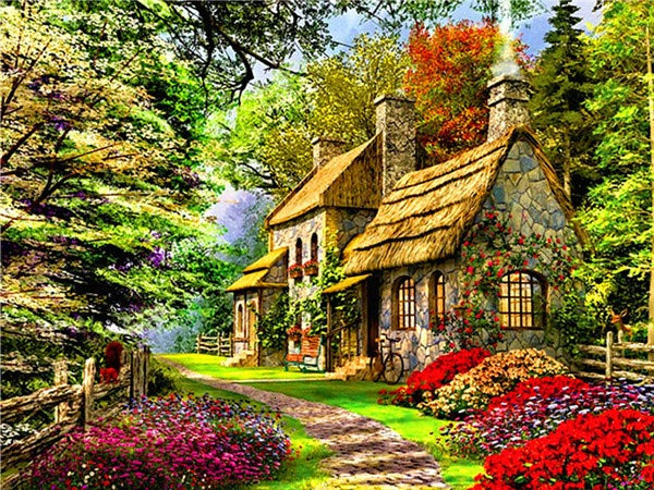 Home Decoration Landscape Diamond Painting Cross Stitch 5D DIY Full Drill Wall Art Kit