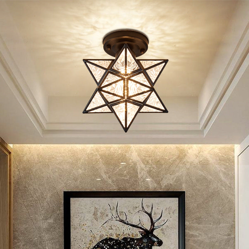 Nordic Creative Five-Star Ceiling Lamp for Modern Living Room & Bedroom